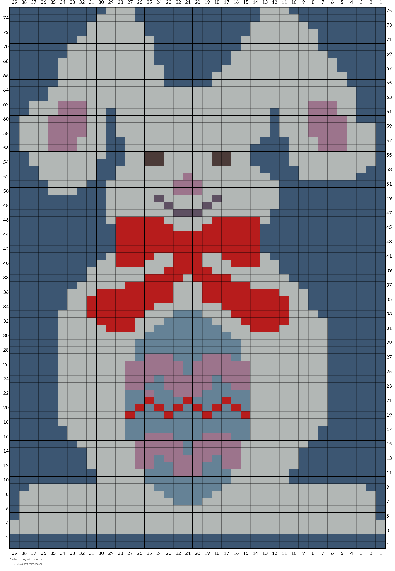 Easter bunny with bow