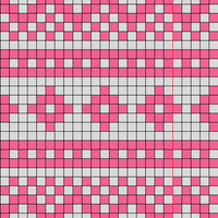 STRANDED SOCK Chart toes Shorter