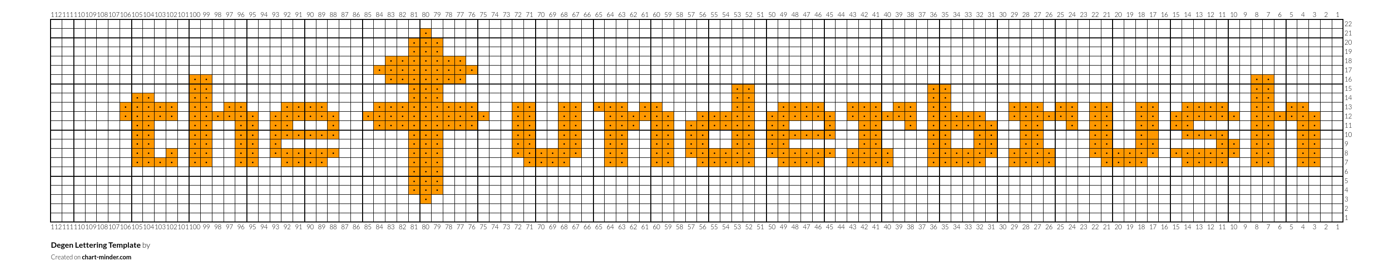 Degen Lettering Template