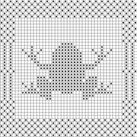 croaking frog but square