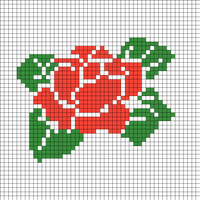 Intarsia Flower Reversed (MK)