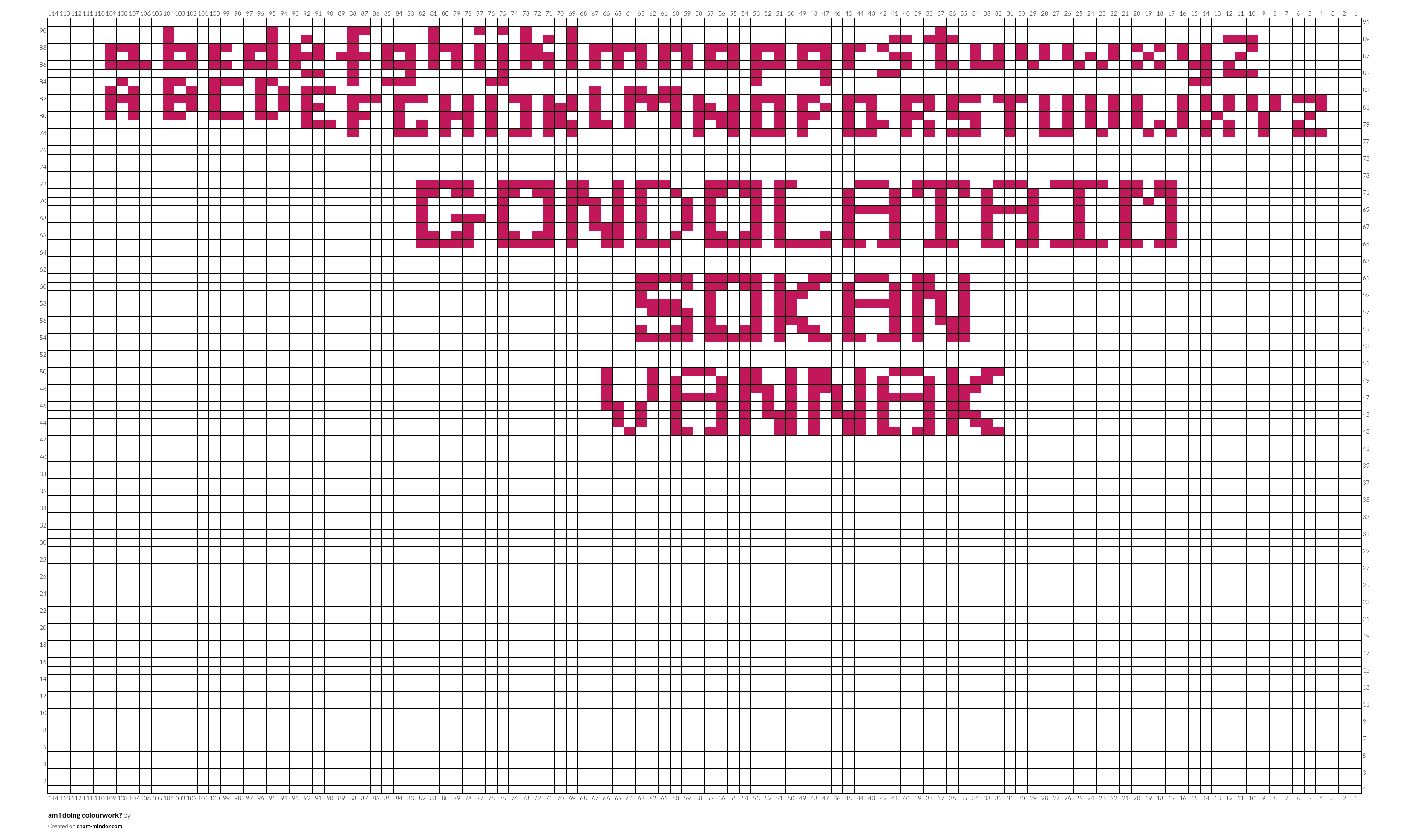 am i doing colourwork?