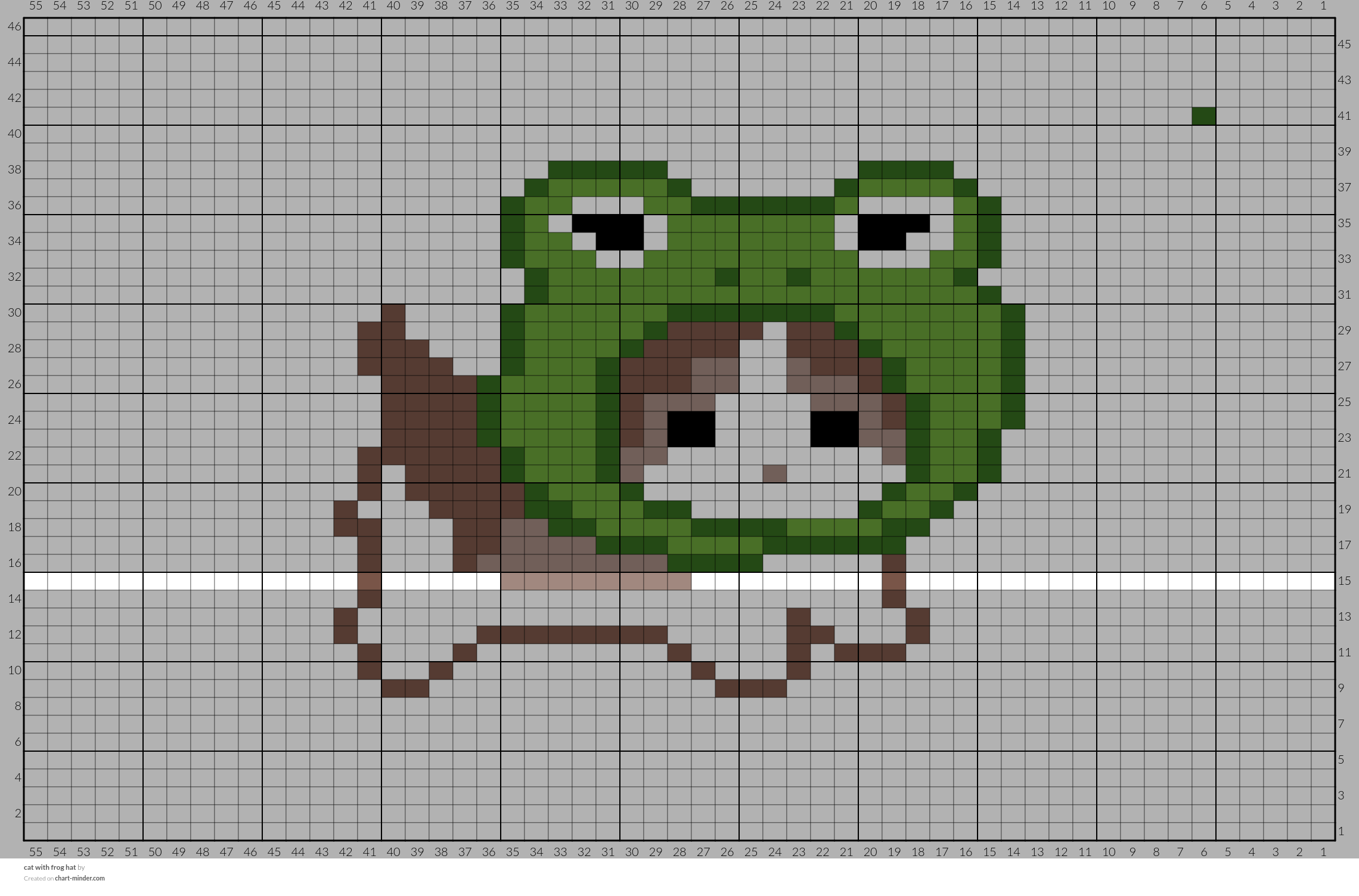 cat with frog hat