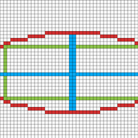 oval surrounding fish