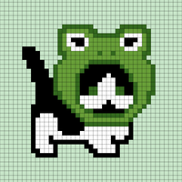 Copy of cat with frog hat