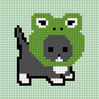 Copy of cat with frog hat