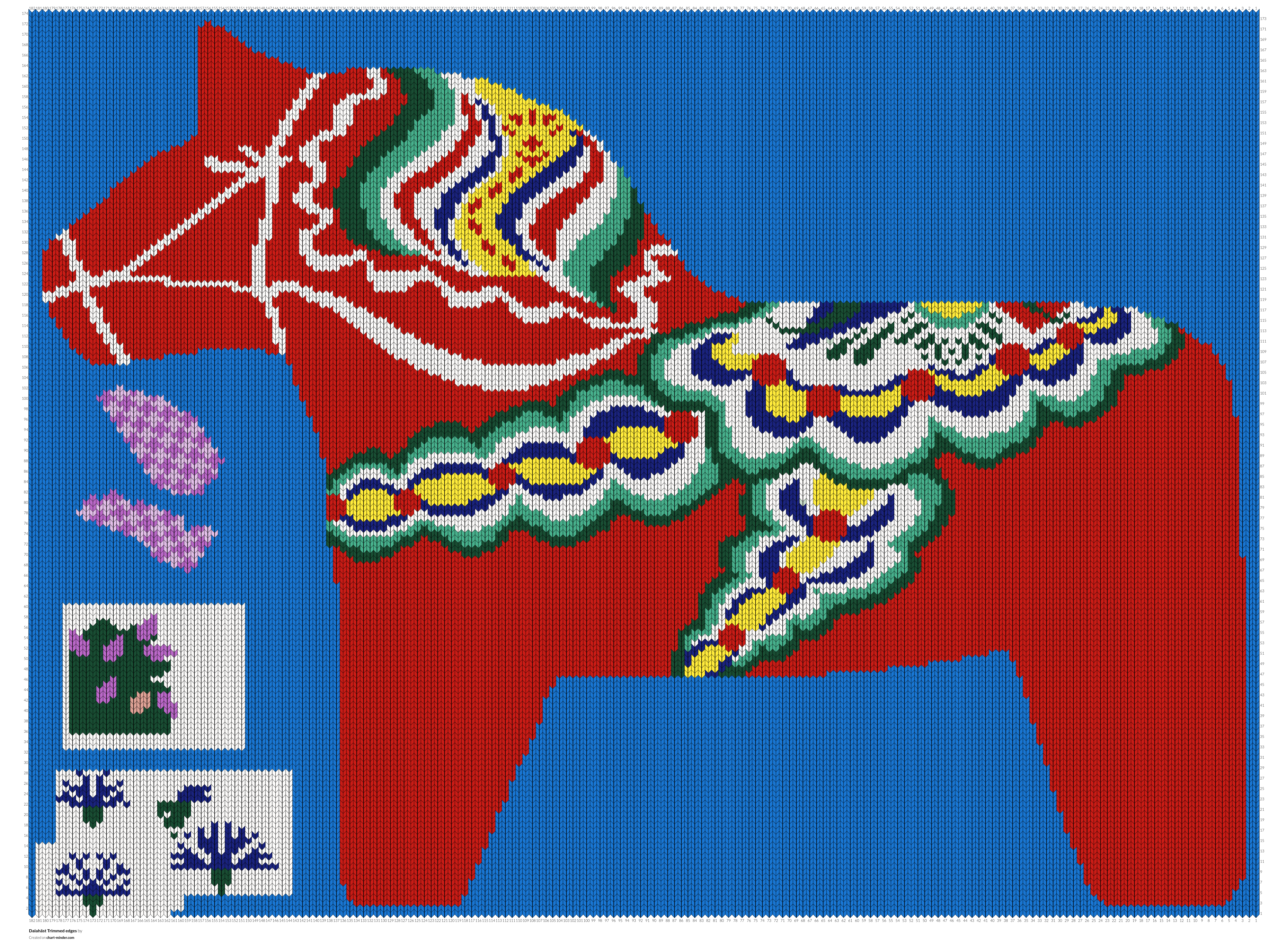 Dalahäst Trimmed edges