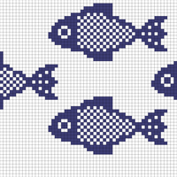 Copy of Copy of Copy of Blue Fish Chart Knitting