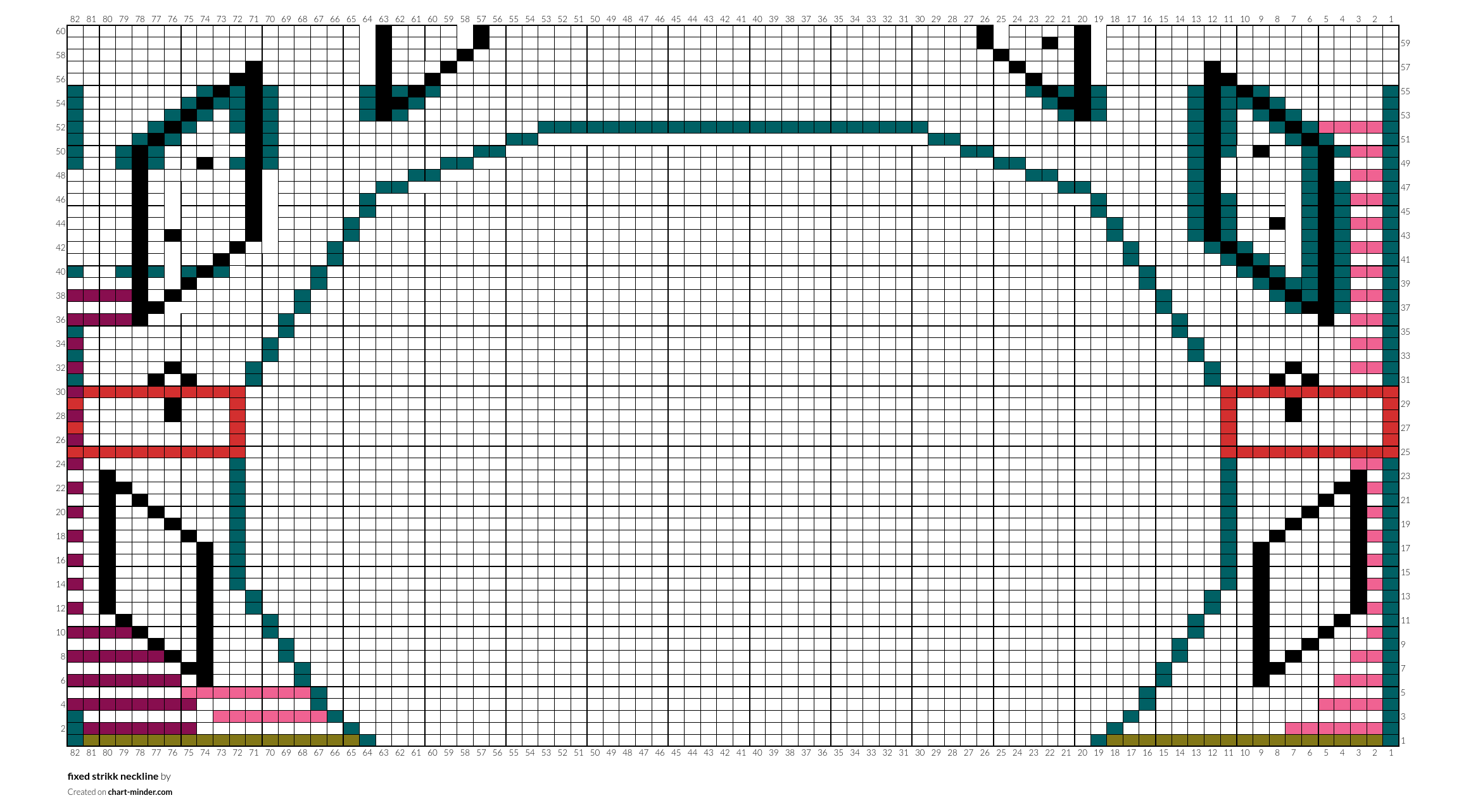 fixed strikk neckline