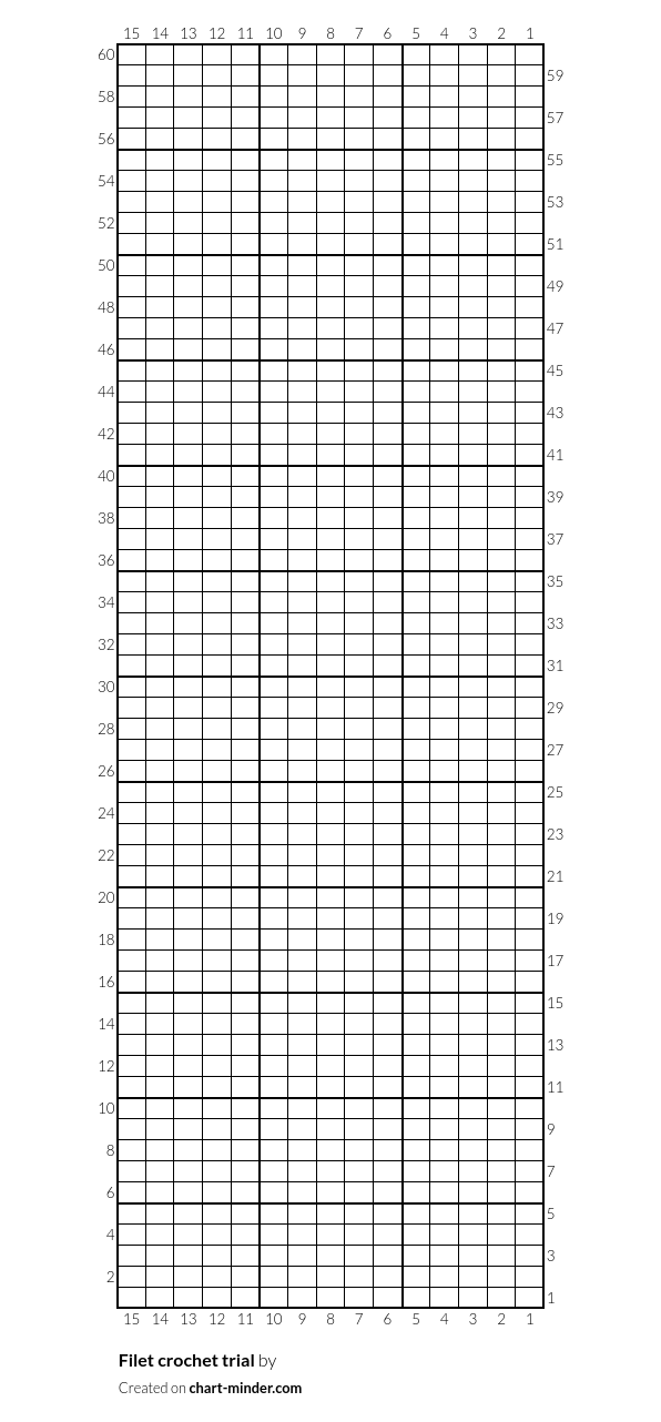 Filet crochet trial