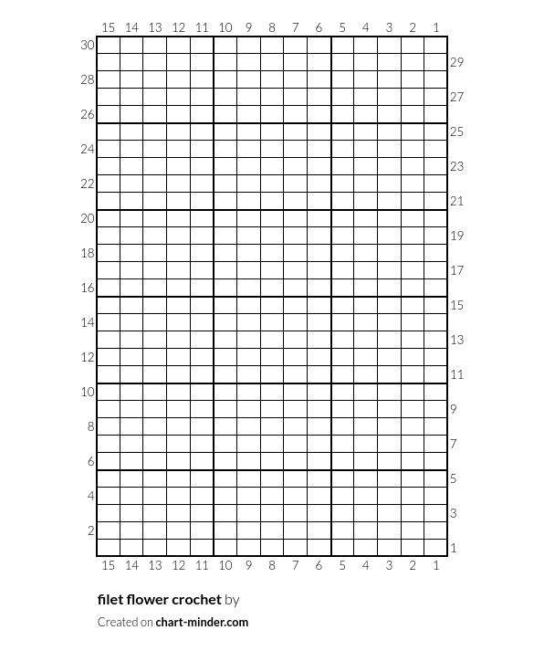 filet flower crochet