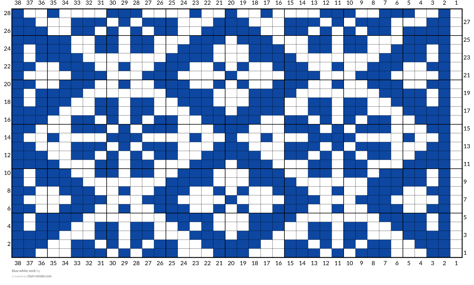 blue white sock