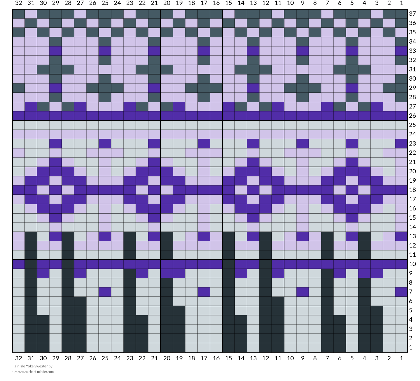 Fair Isle Yoke Sweater 