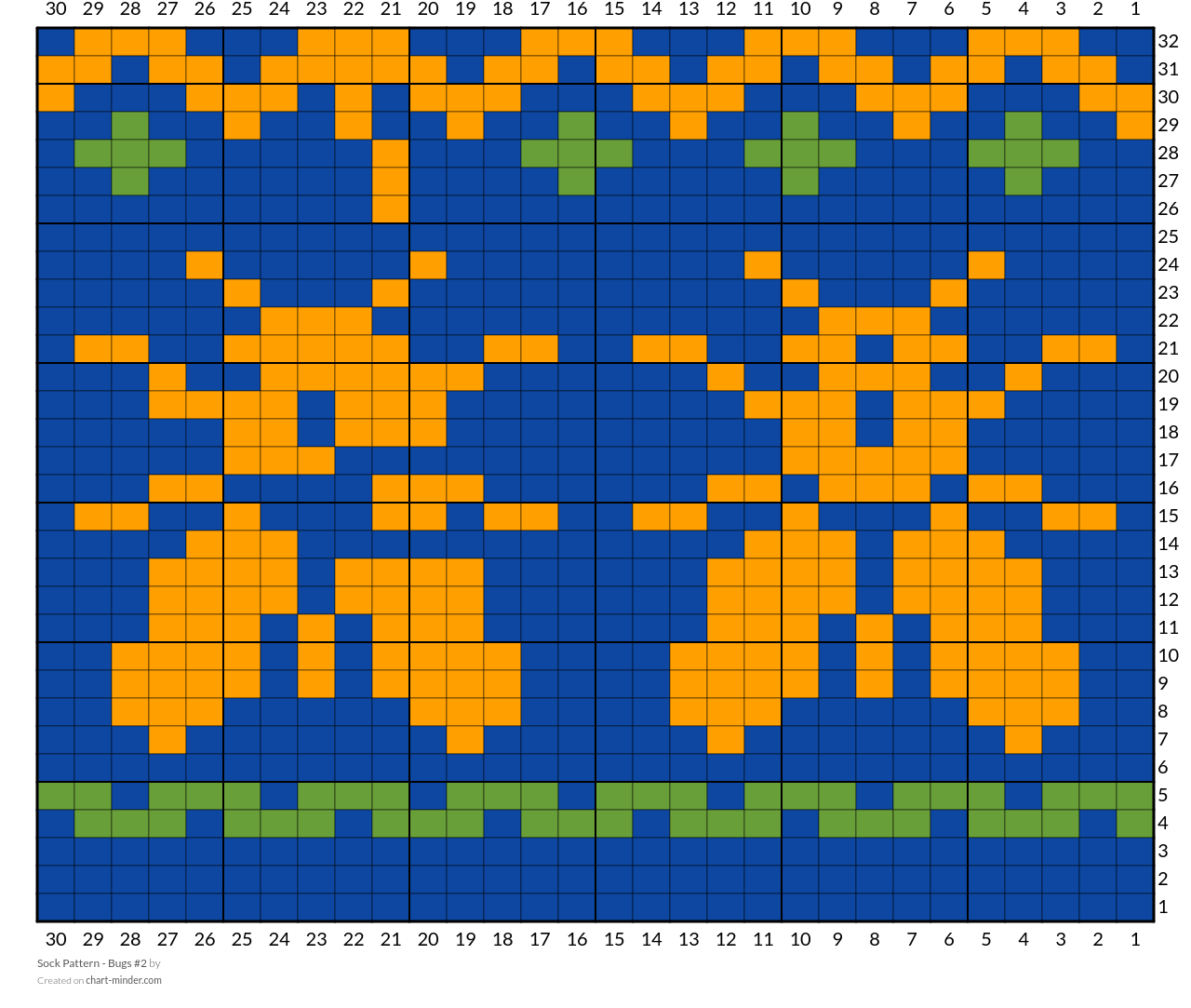 Sock Pattern - Bugs #2