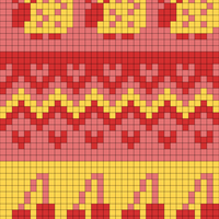 Revised scarf colorwork chart