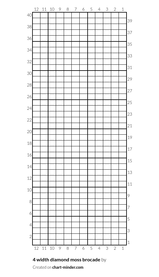 4 width diamond moss brocade