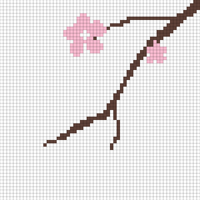 cherry blossom by hand