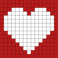 Corazon completamente blanco
