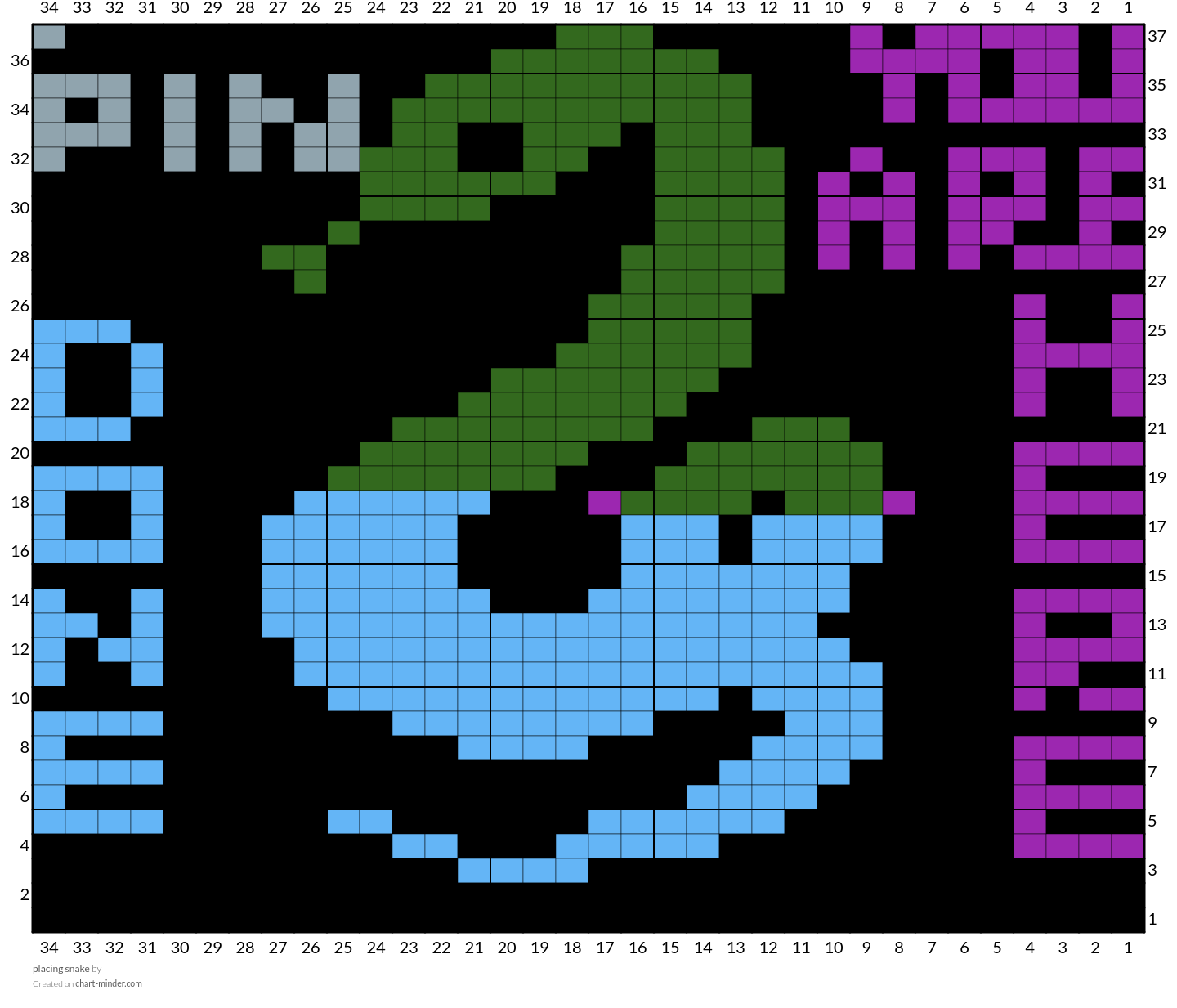 placing snake