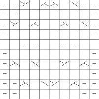 Diamond cable pattern