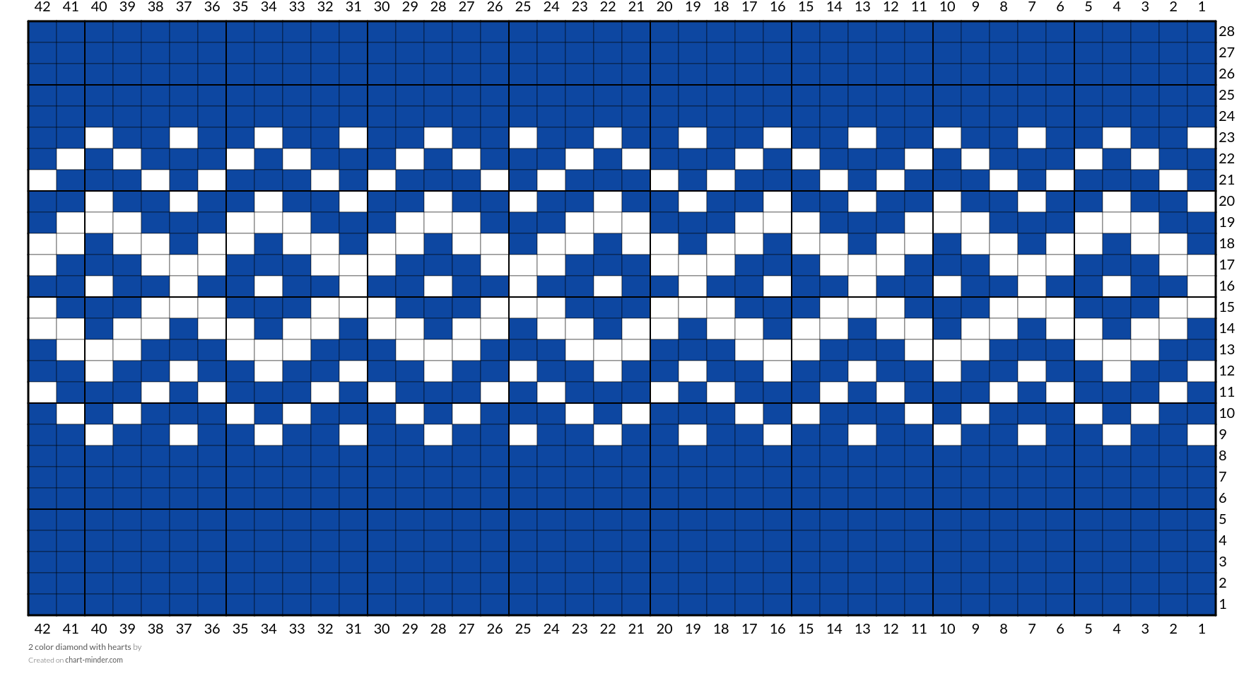 2 color diamond with hearts