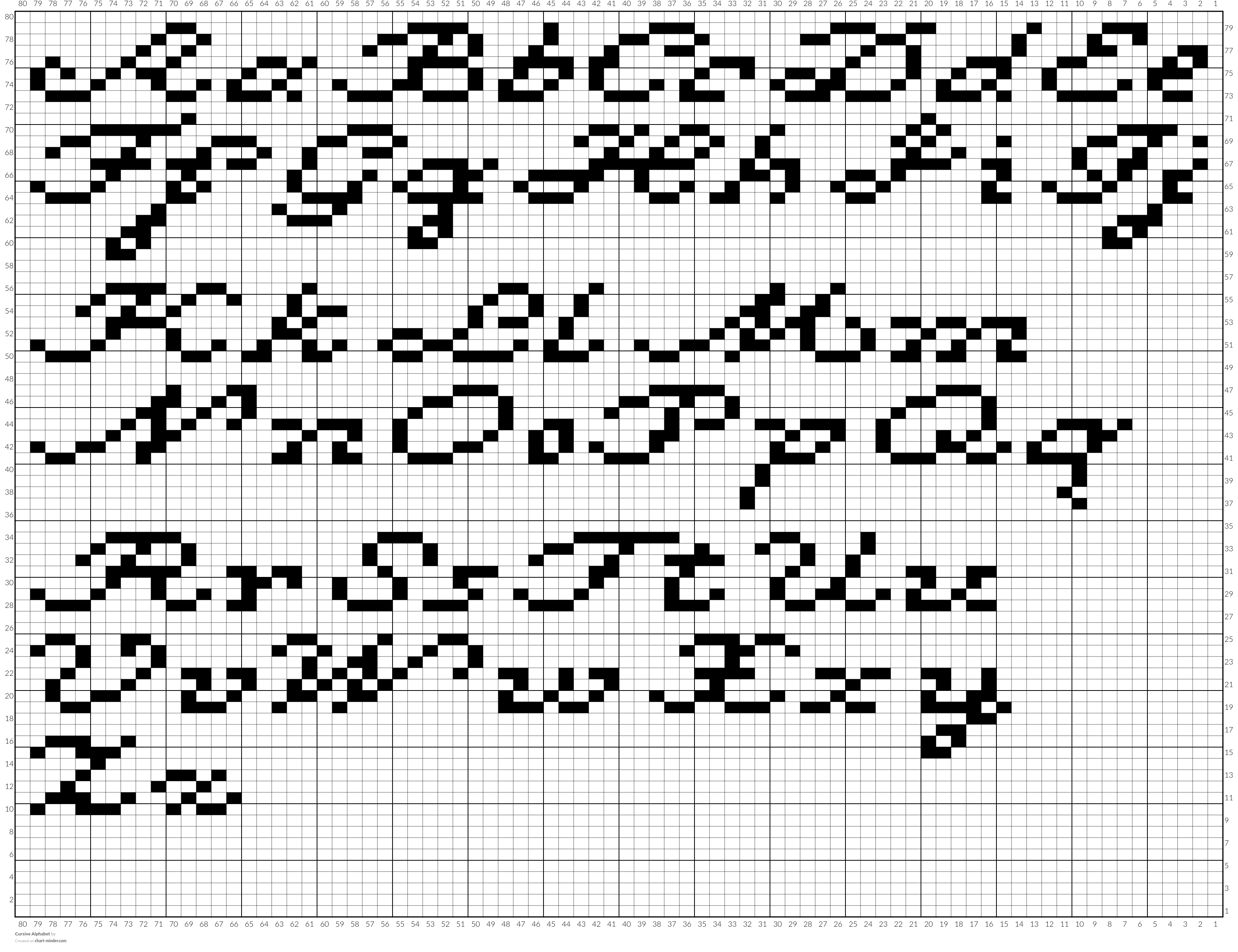 Cursive Alphabet