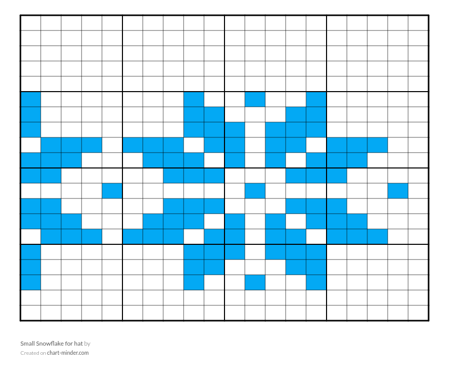 Small Snowflake for hat