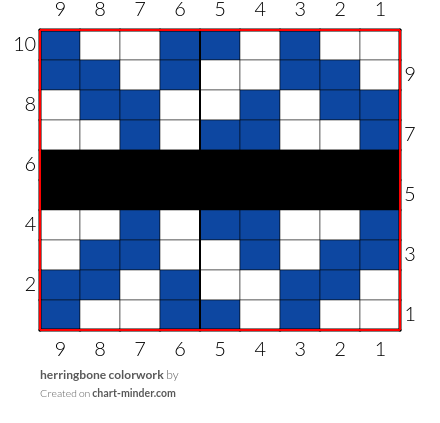 herringbone colorwork