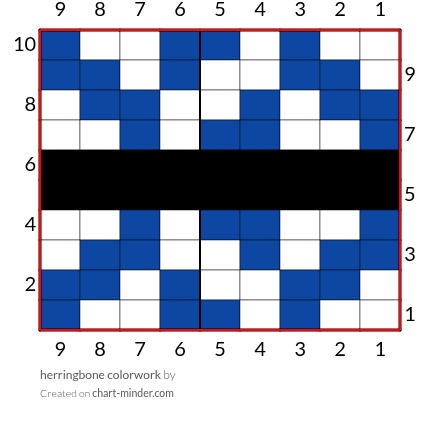 herringbone colorwork