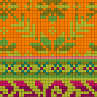Copy of Orange fairisle jumper