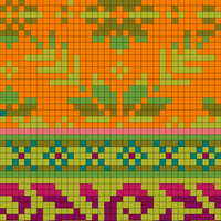 Copy of Orange fairisle jumper