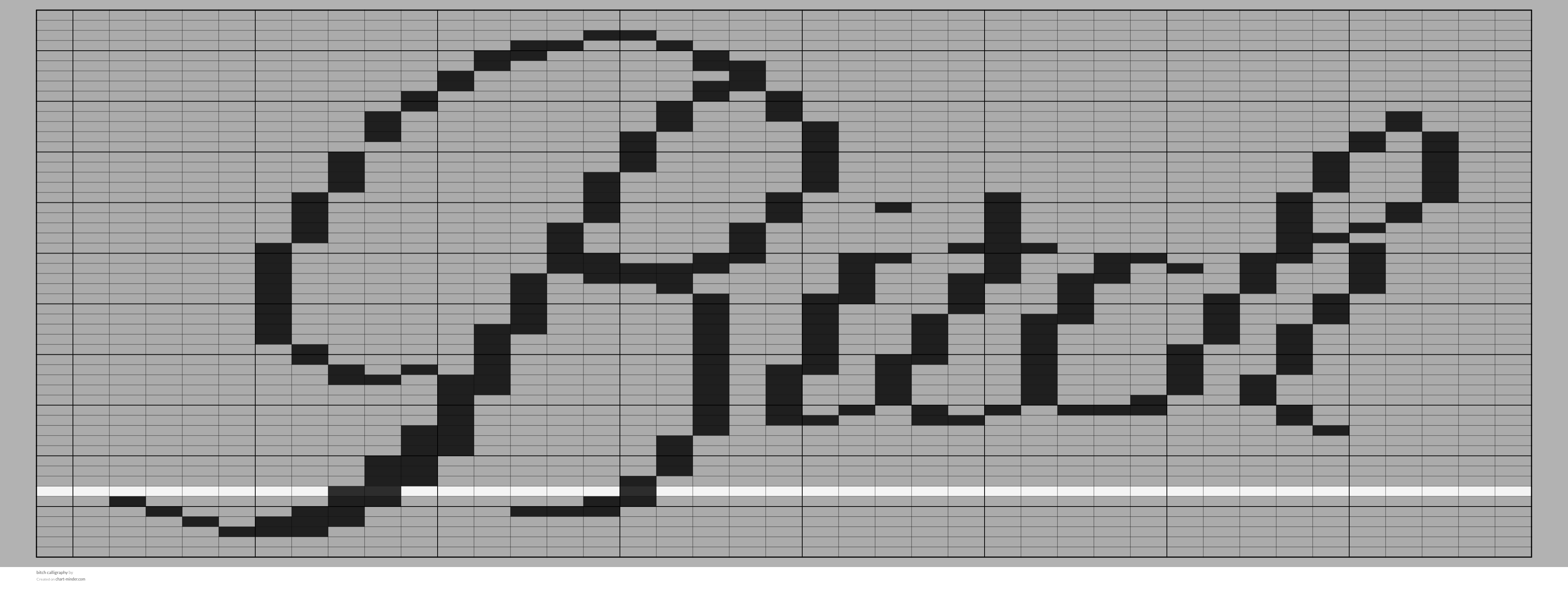 bitch calligraphy