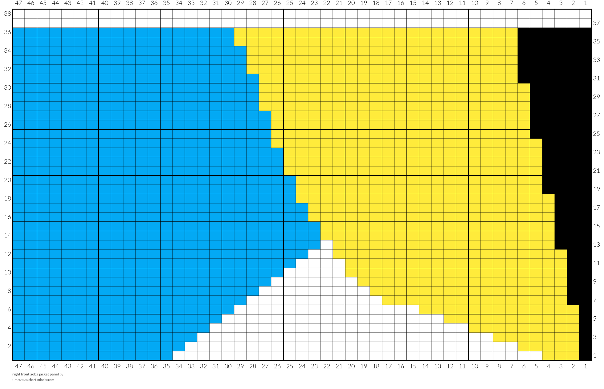 right front aoba jacket panel