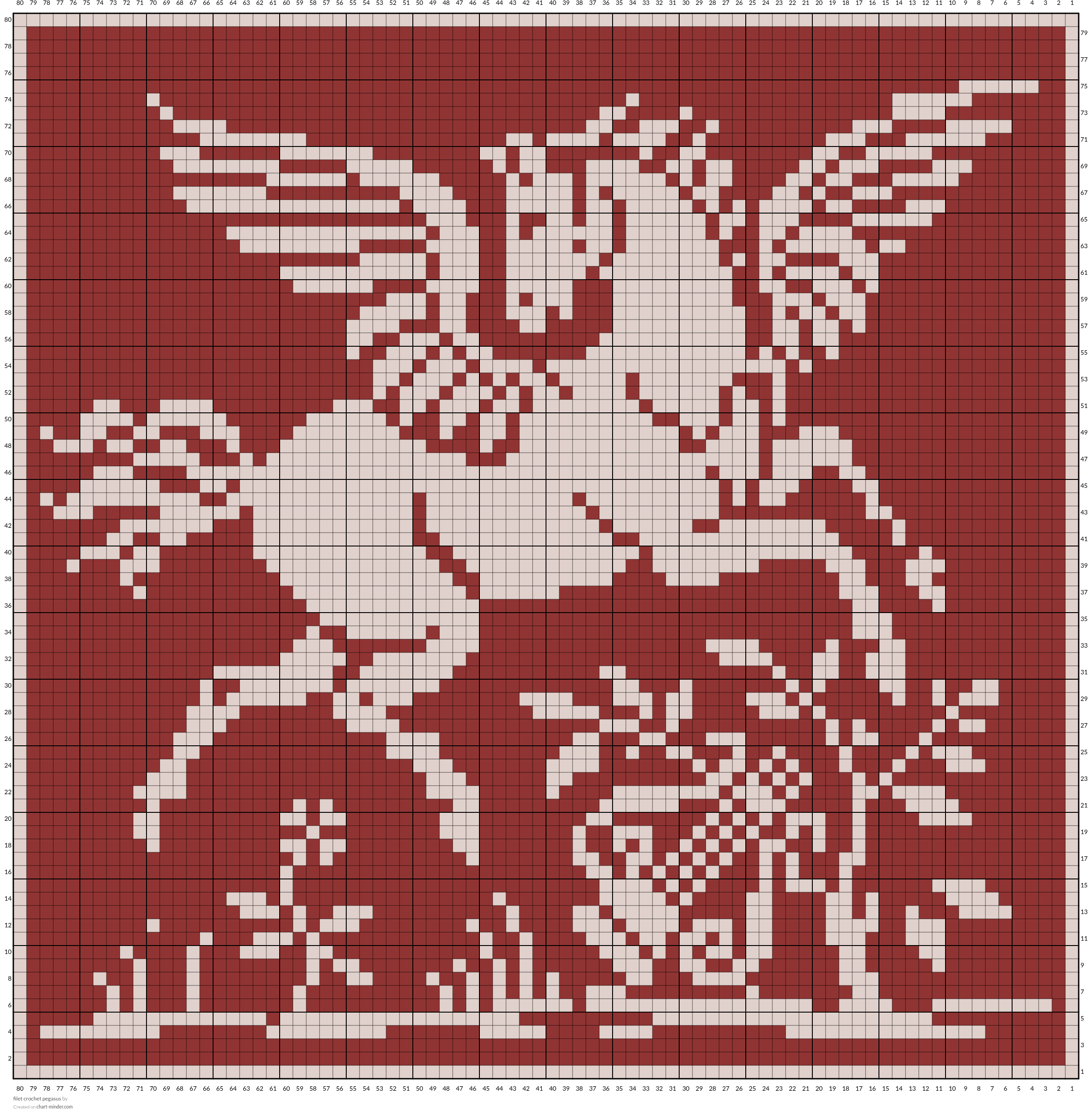 filet crochet pegasus