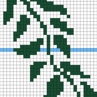 vertical copy of leaves