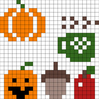 Fall Motifs for Cup Cozies, Etc. 