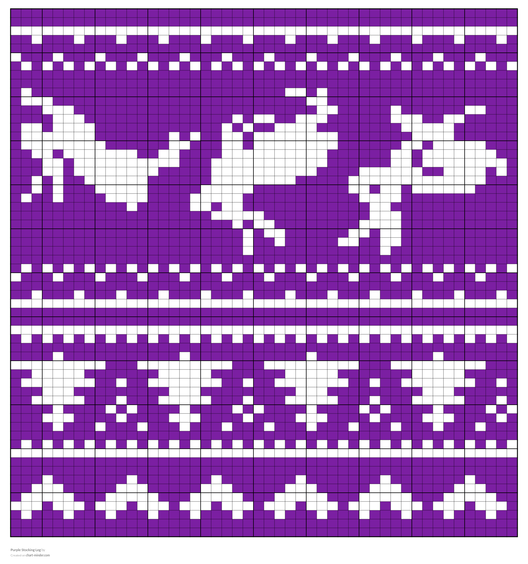 Purple Stocking Leg