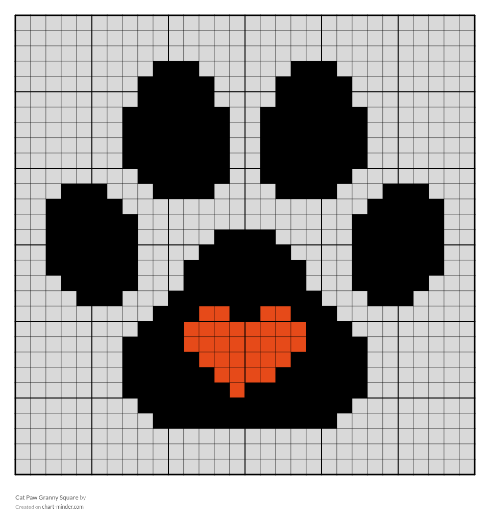 Cat Paw Granny Square