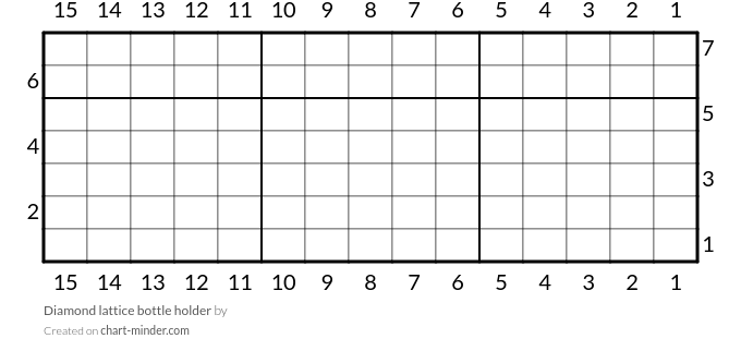 Diamond lattice bottle holder