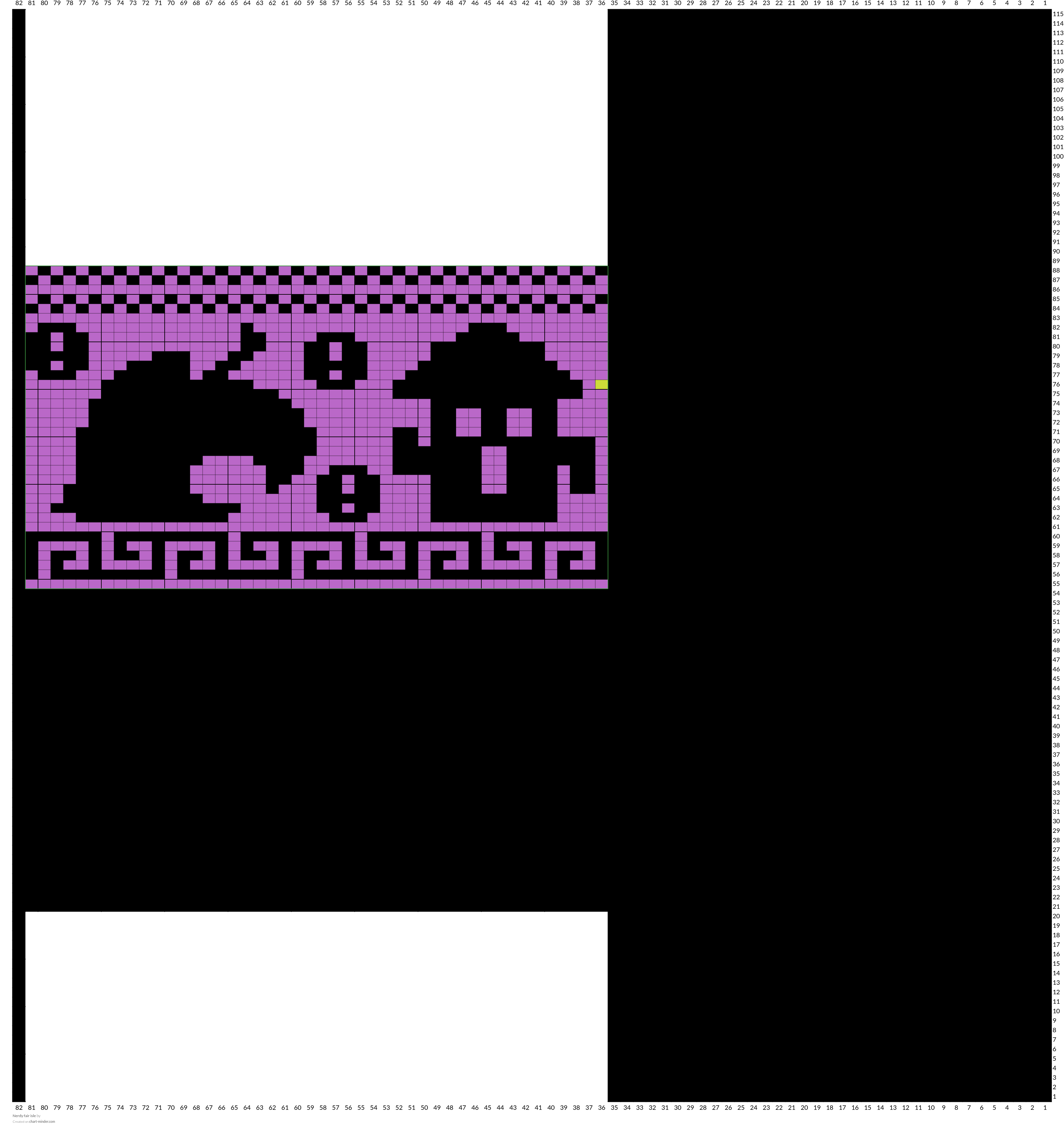 Nerdy fair isle