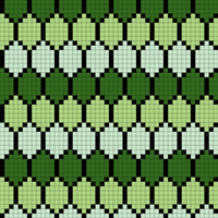 Dragon scale colorwork