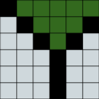 Small single repeat of the colorwork two color chart