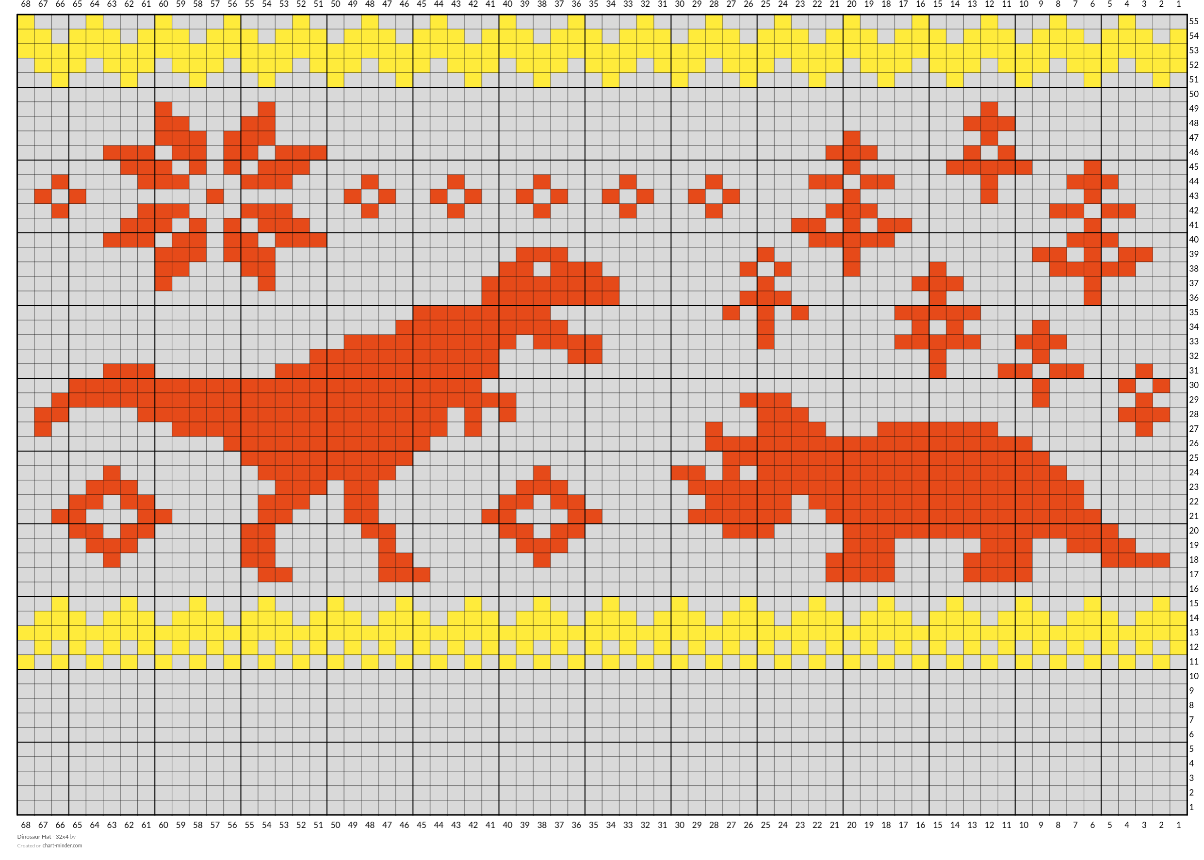 Dinosaur Hat - 32x4