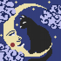Moon and Cat