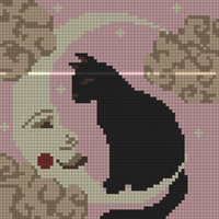 Moon and Cat