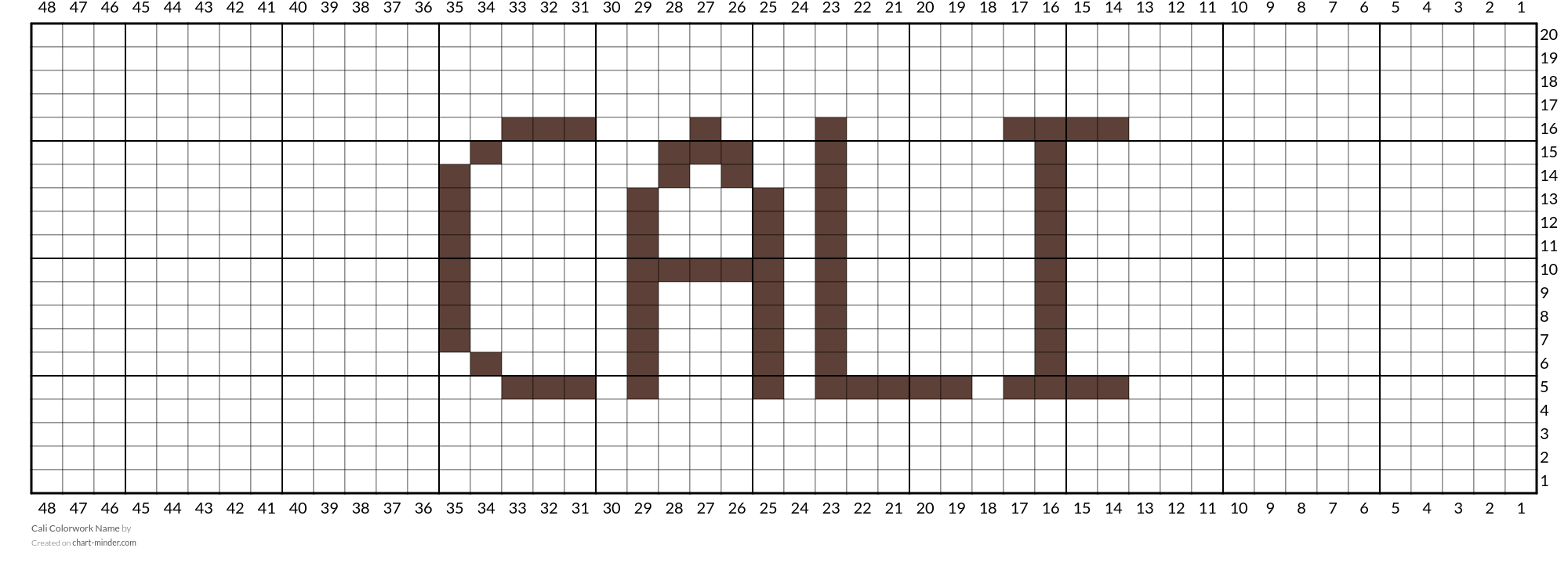 Cali Colorwork Name