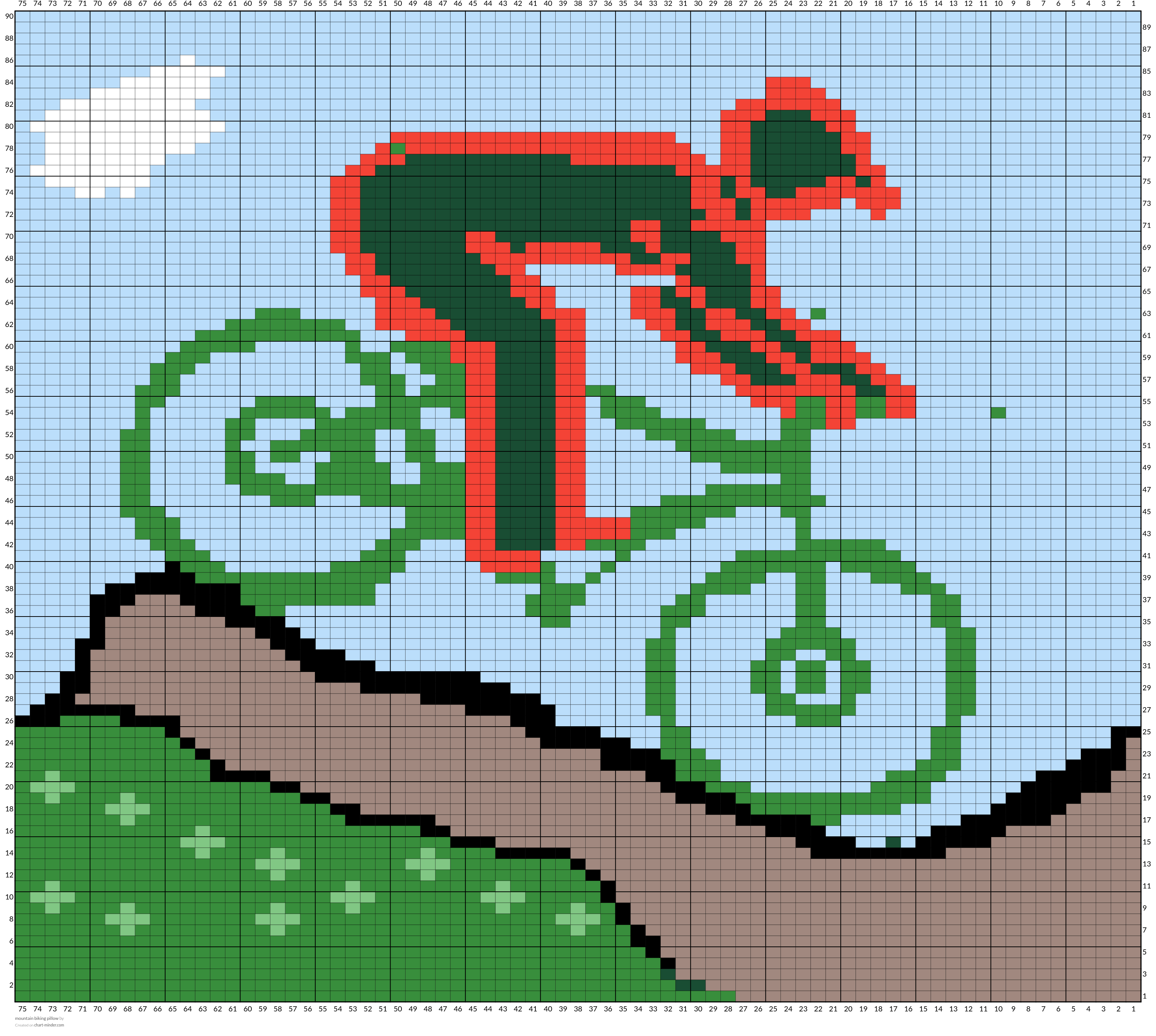mountain biking pillow