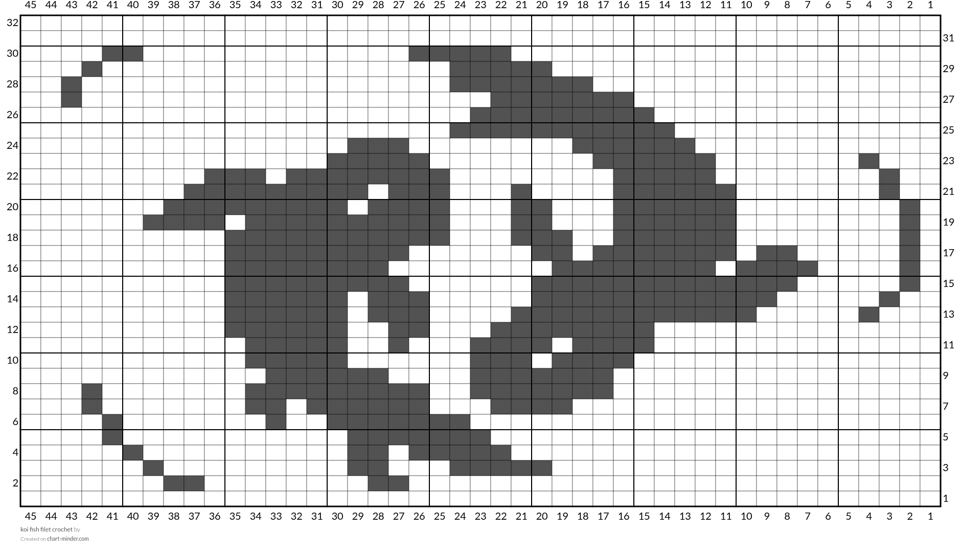 koi fish filet crochet