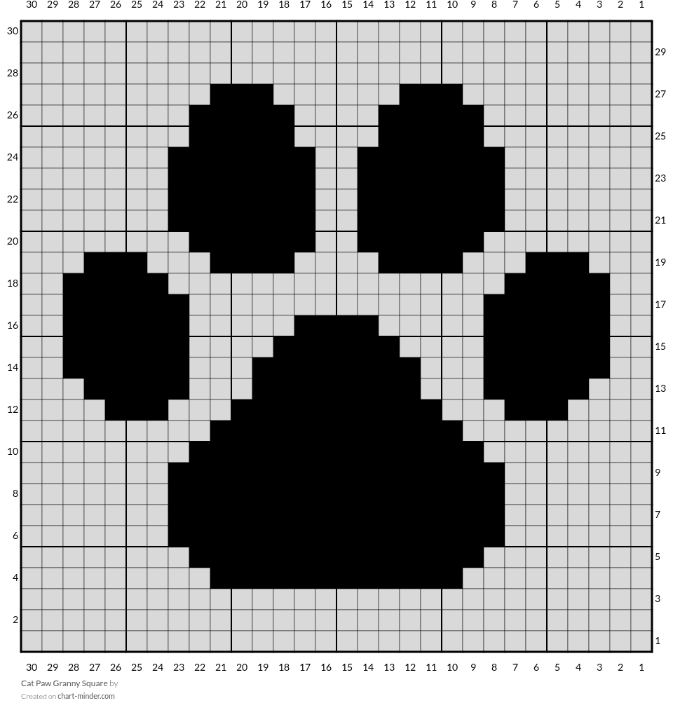 Cat Paw Granny Square