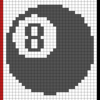 Magic 8 Ball Tapestry Pattern